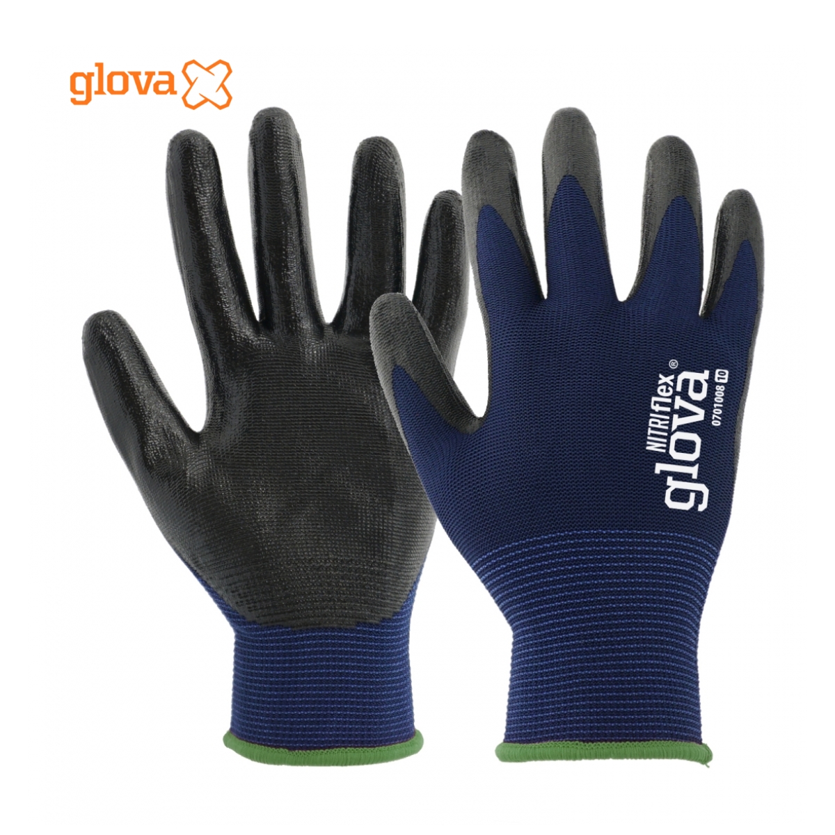 LUVA POLIÉSTER REVESTIMENTO NITRILO PRETO