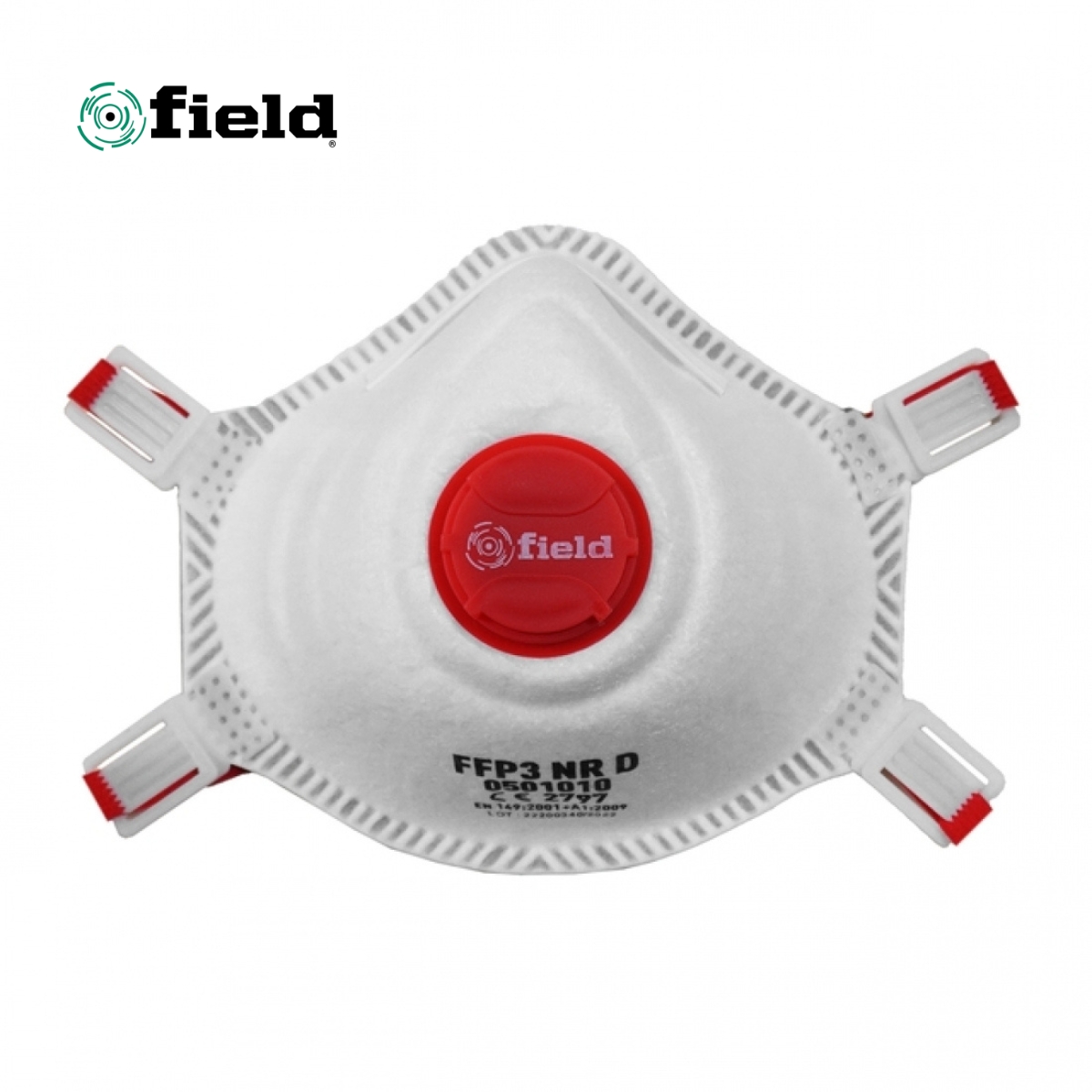 CAIXA 10 MÁSCARAS DESCARTÁVEIS FFP3 VÁLVULA FRONTAL