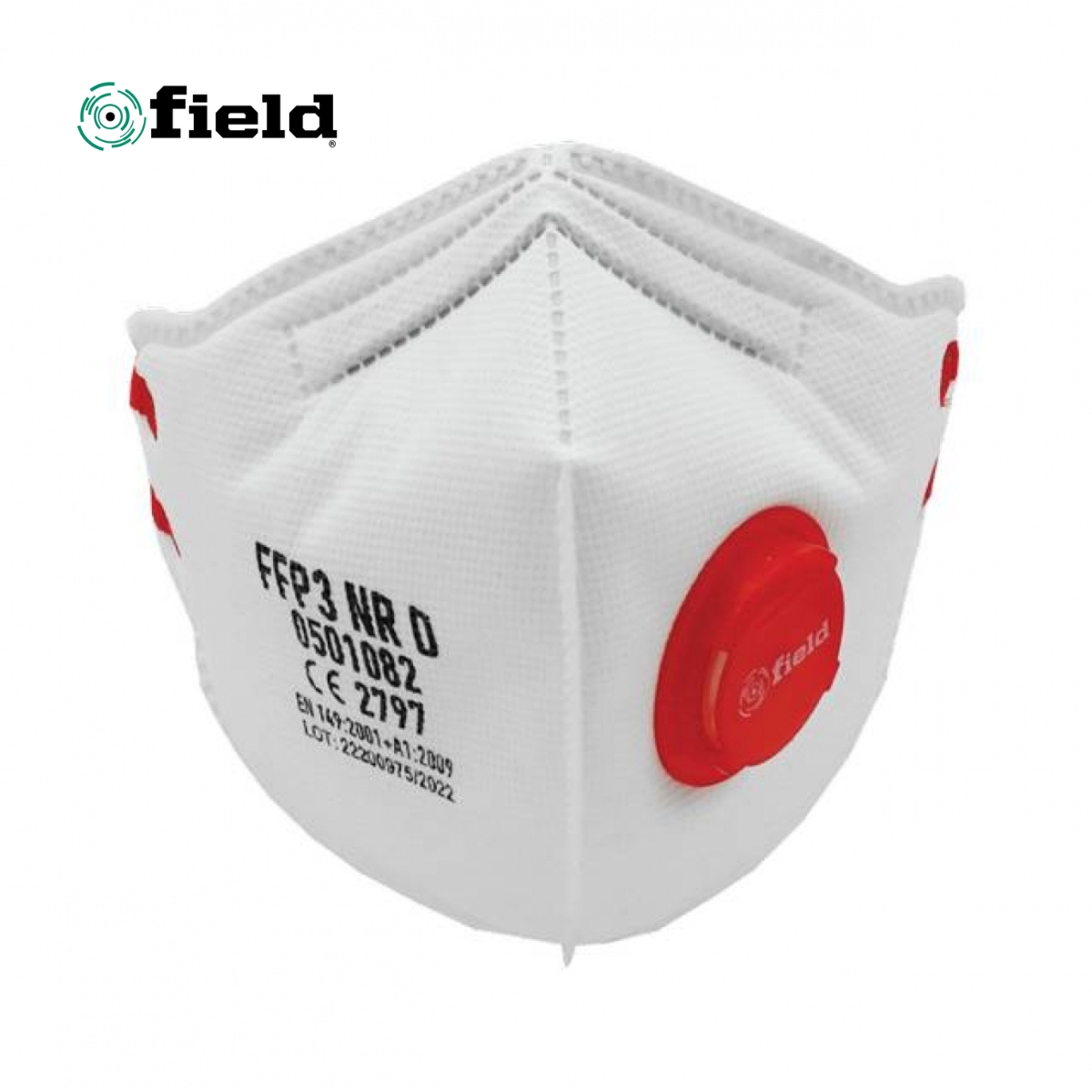 CAIXA 10 MÁSCARAS DESCARTÁVEIS FFP3 COM VÁLVULA LATERAL