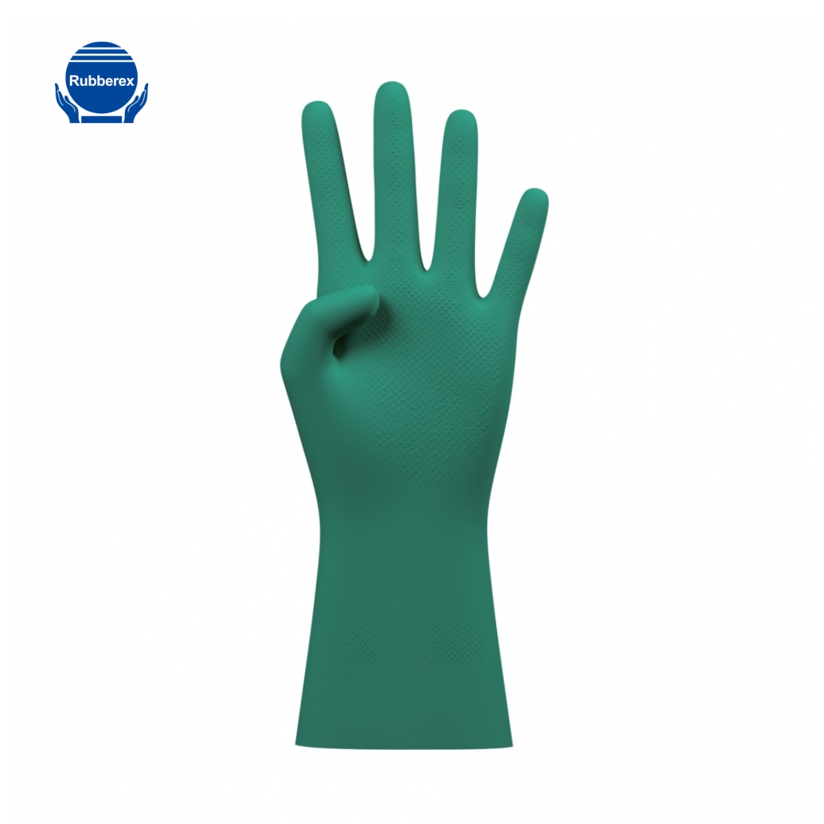 LUVA ALGODÃO REVESTIMENTO NITRILO VERDE 33CM