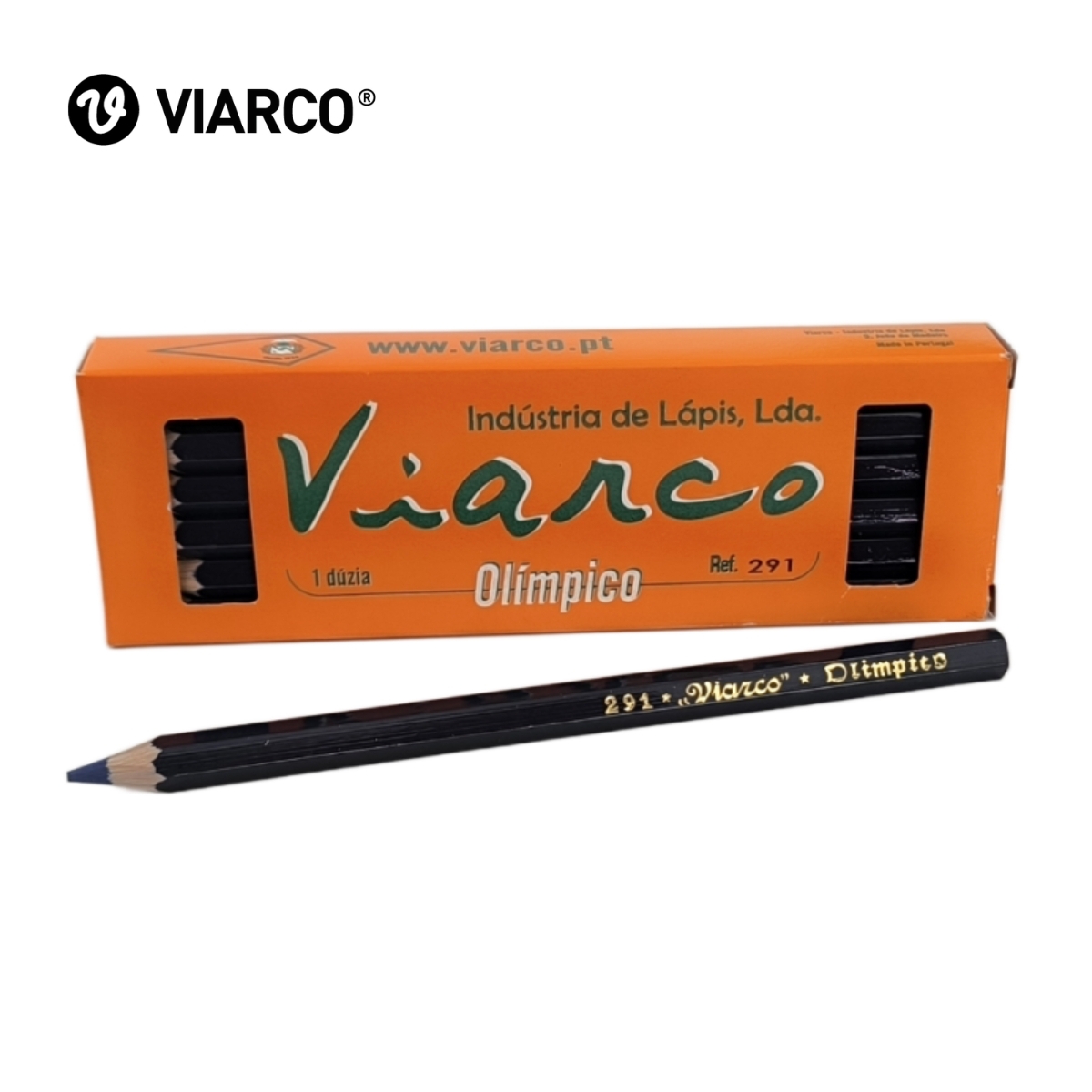 CAIXA LÁPIS OLÍMPICO VERMELHO/AZUL