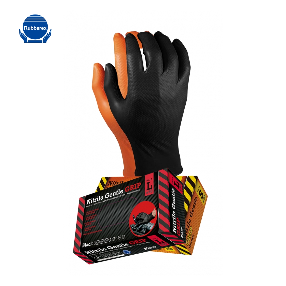 CAIXA 50 LUVAS NITRILO TEXTURIZADO