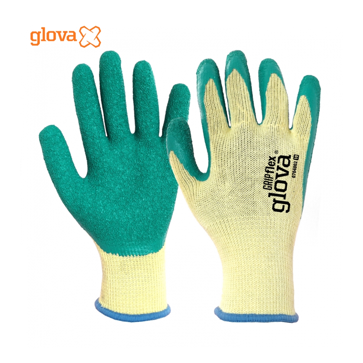 LUVA ALGODÃO/POLIÉSTER REVESTIMENTO LATEX VERDE