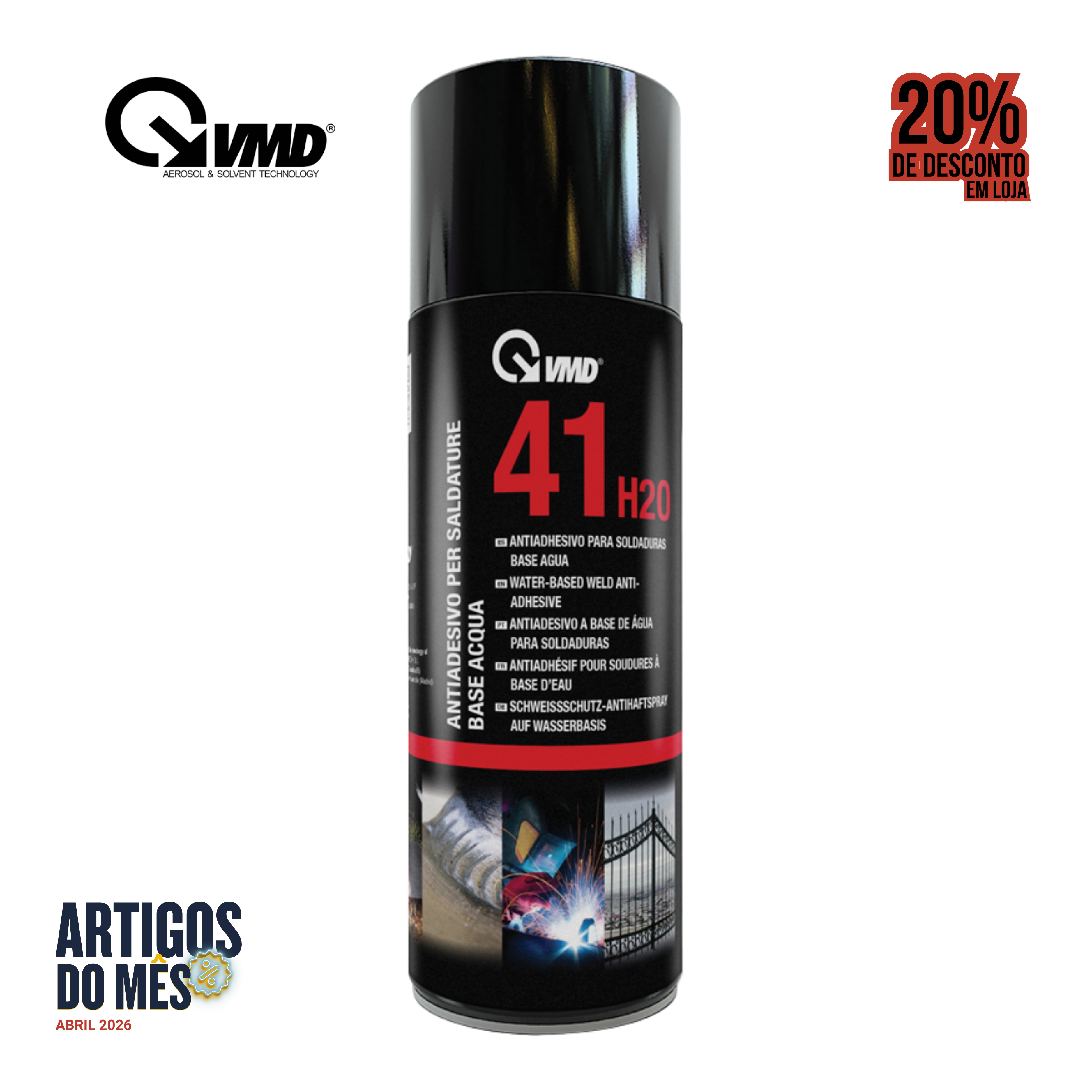ANTI-ADERENTE À BASE DE ÁGUA PARA SOLDADURAS