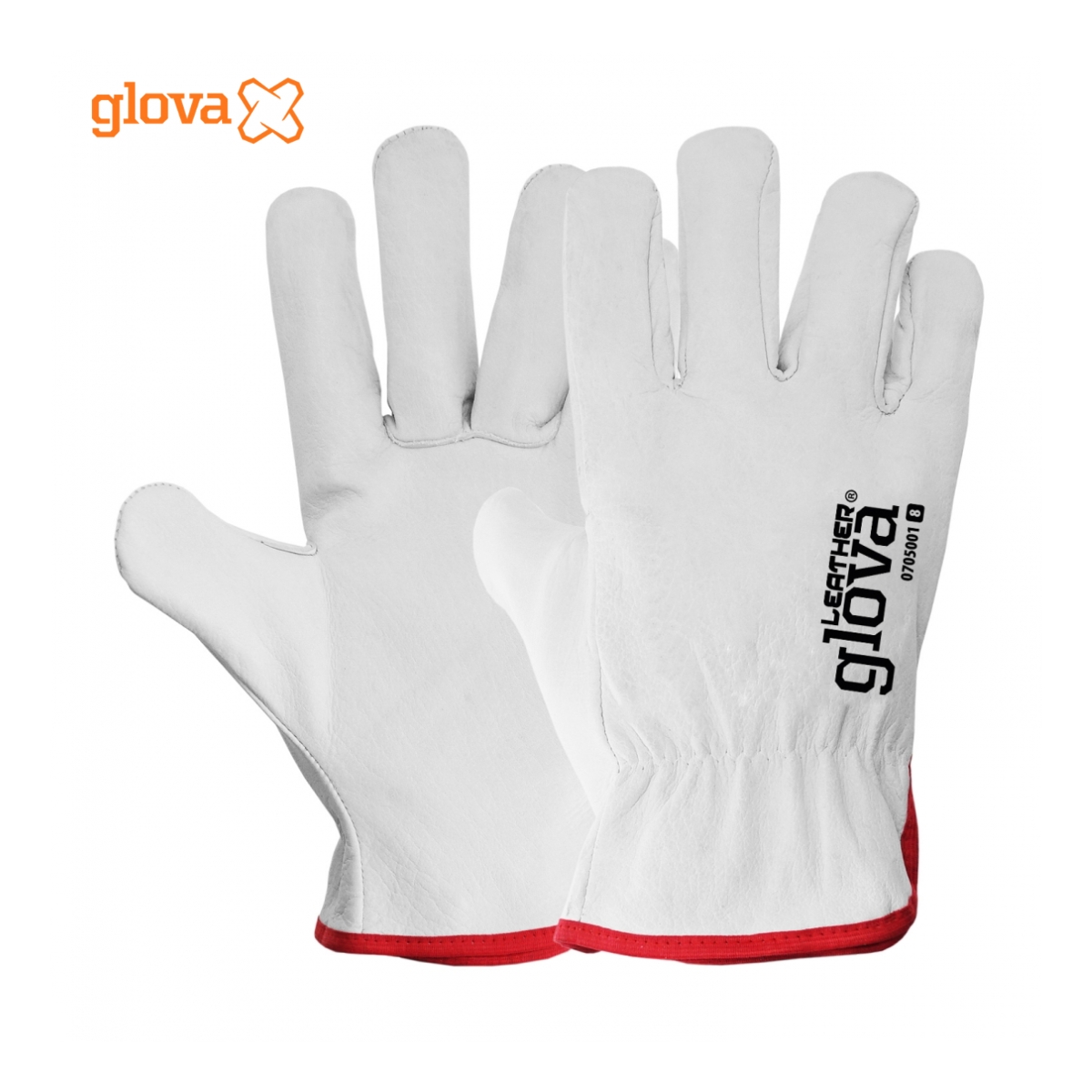 LUVA TIPO CHEFE PELE BOVINO CINZENTA