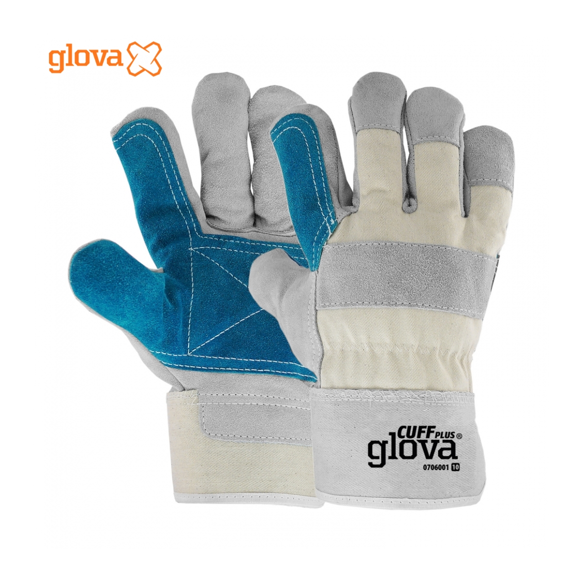 LUVA TIPO AMERICANO CRUTE BOVINO COM REFORÇO