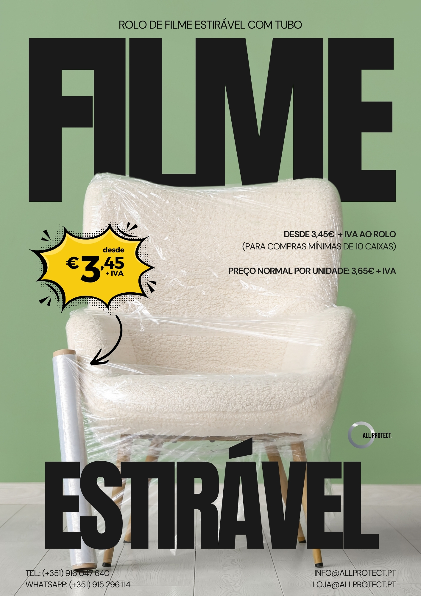 Pré-visualização do folheto Filme Estirável