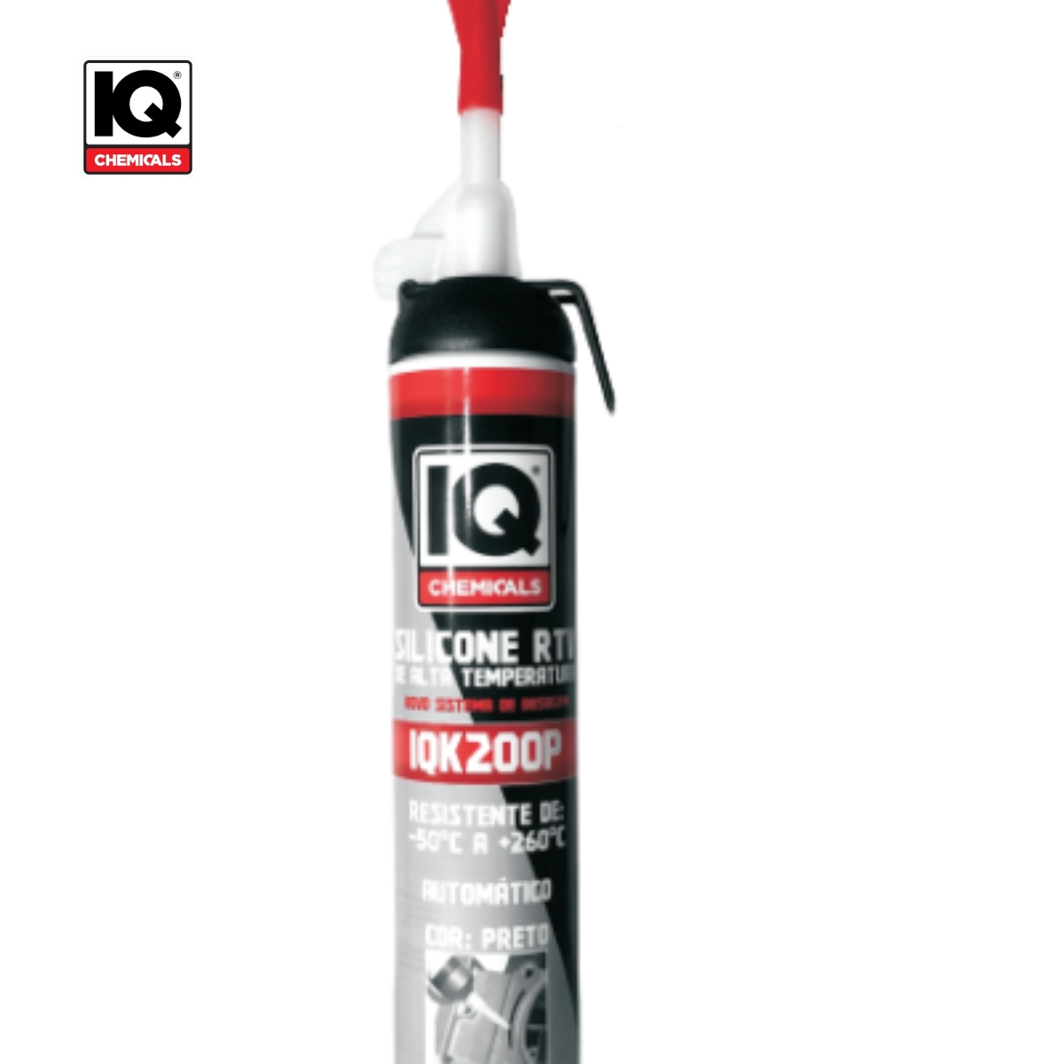 SILICONE PRETO ALTA TEMPERATURA 200ML